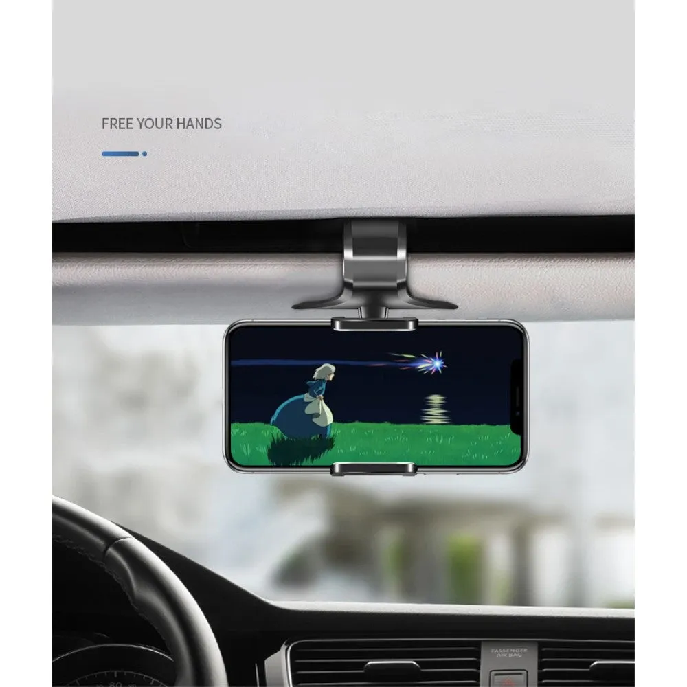 3 in 1 Car GPS Smartphone Holder: Dashboard / Visor Clamp   AC Grid Clip for Lava Iris 349 Sleek - Black