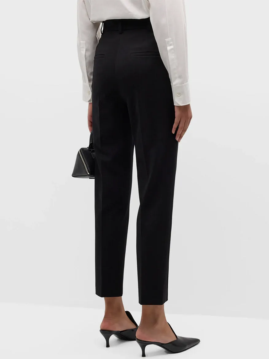 Akris Punto Elements Ferry Tapered Jersey Pants in Black