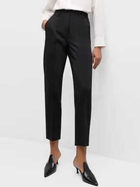Akris Punto Elements Ferry Tapered Jersey Pants in Black