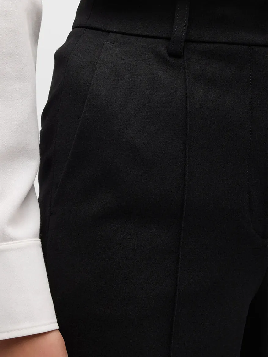 Akris Punto Elements Ferry Tapered Jersey Pants in Black