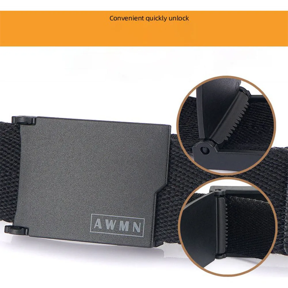 Harvest Male Casual Outdoor Belt Black