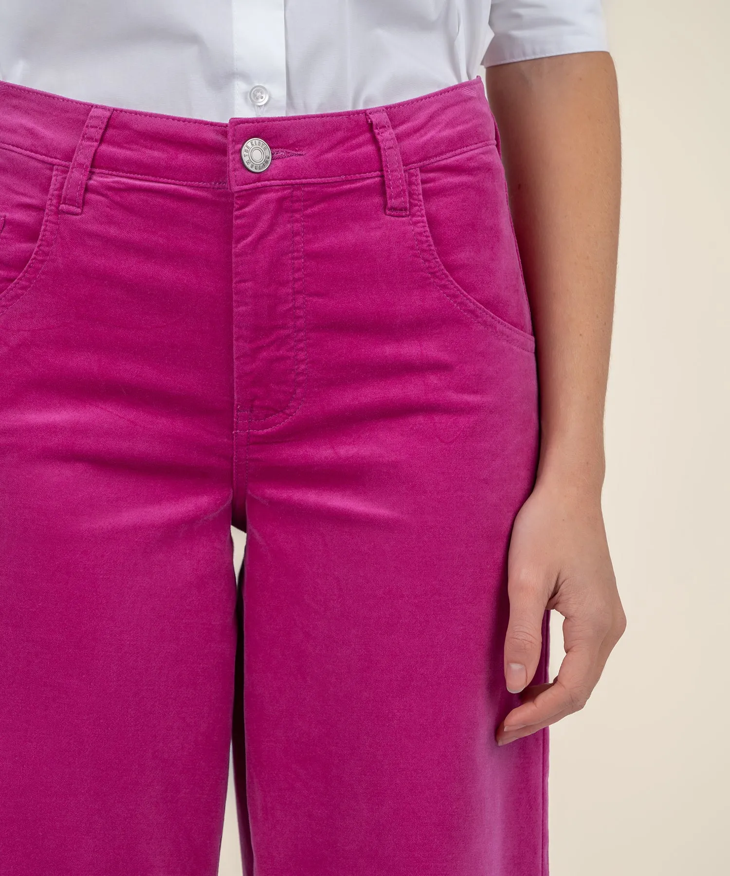 Jean Velvet High Rise Flare