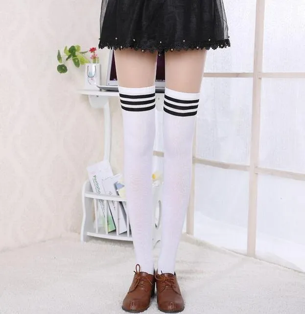 Kawaii Stripe Highs Socks