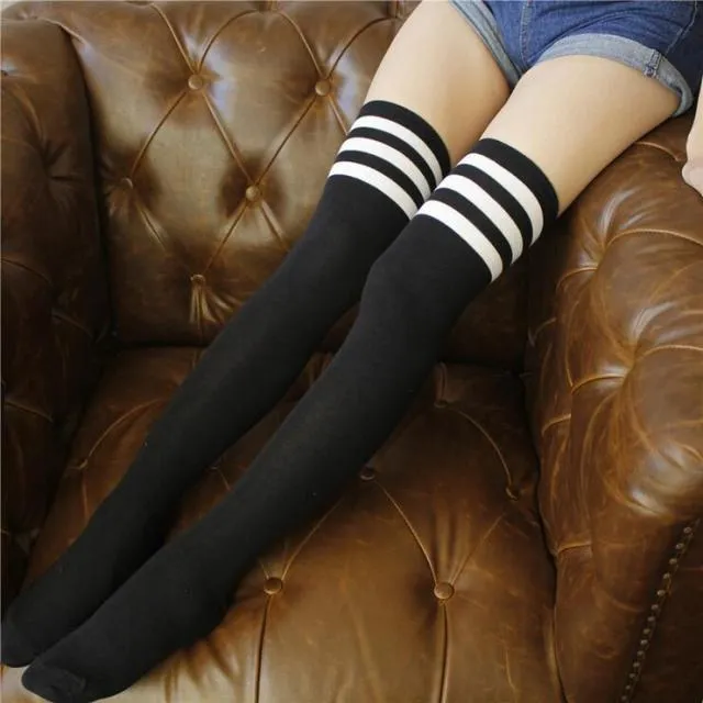 Kawaii Stripe Highs Socks
