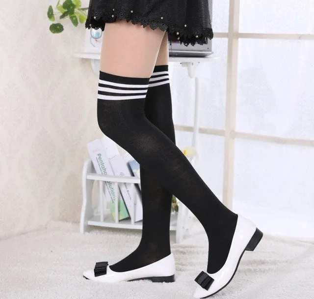 Kawaii Stripe Highs Socks