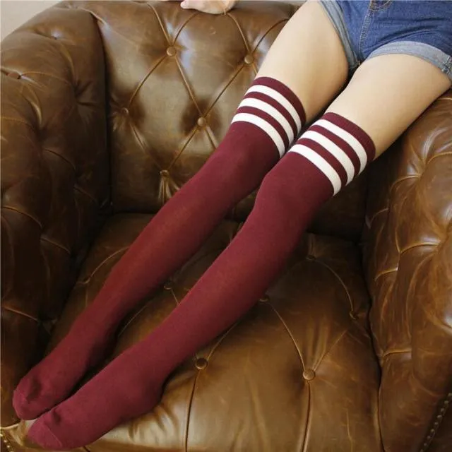 Kawaii Stripe Highs Socks