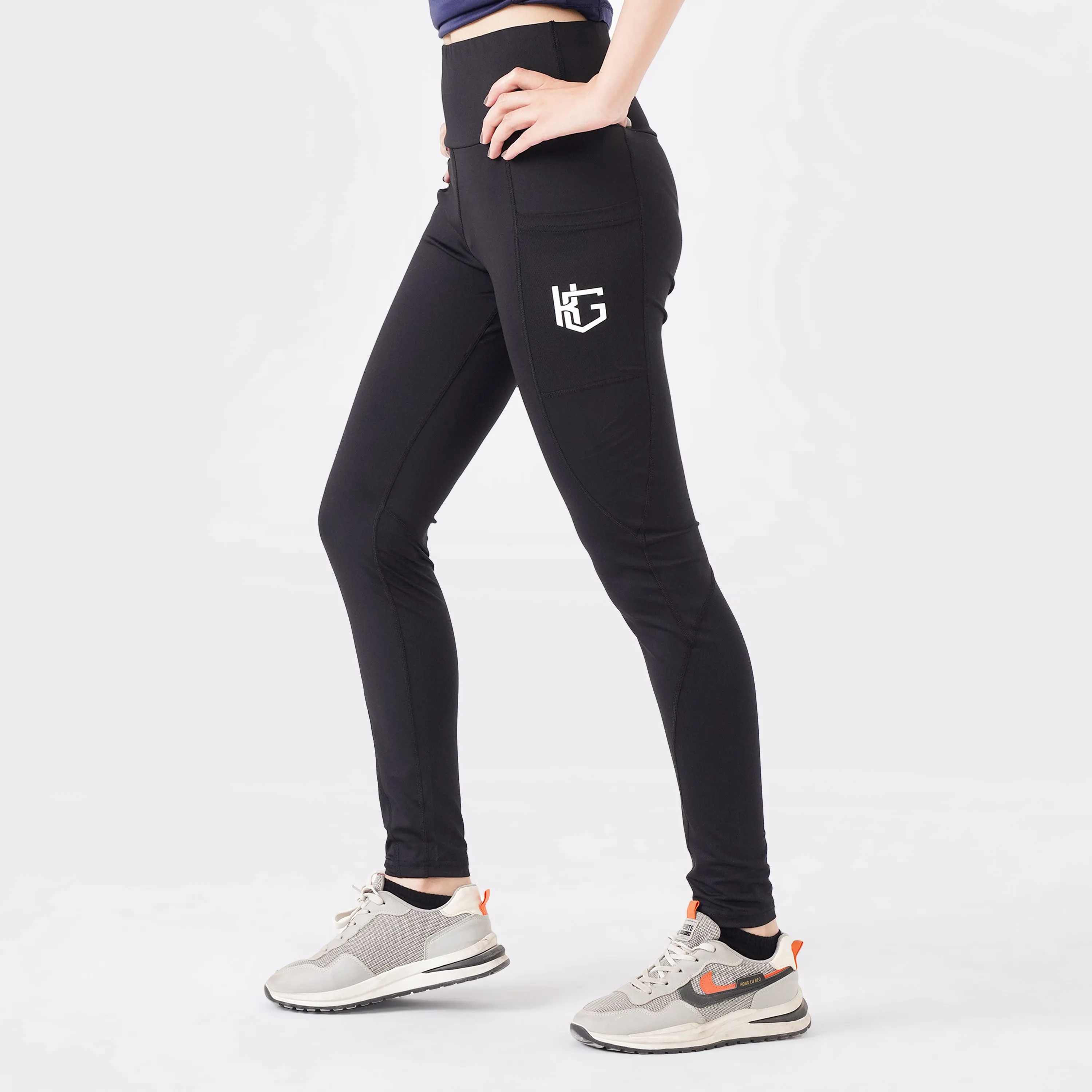 Knockout Black FlexFit Active Leggings