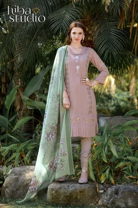 LPC 50 BY HIBA STUDIO EXCLUSIVE DESIGNER FAUX GEORGETTE READYMADE PAKISTANI SUITS