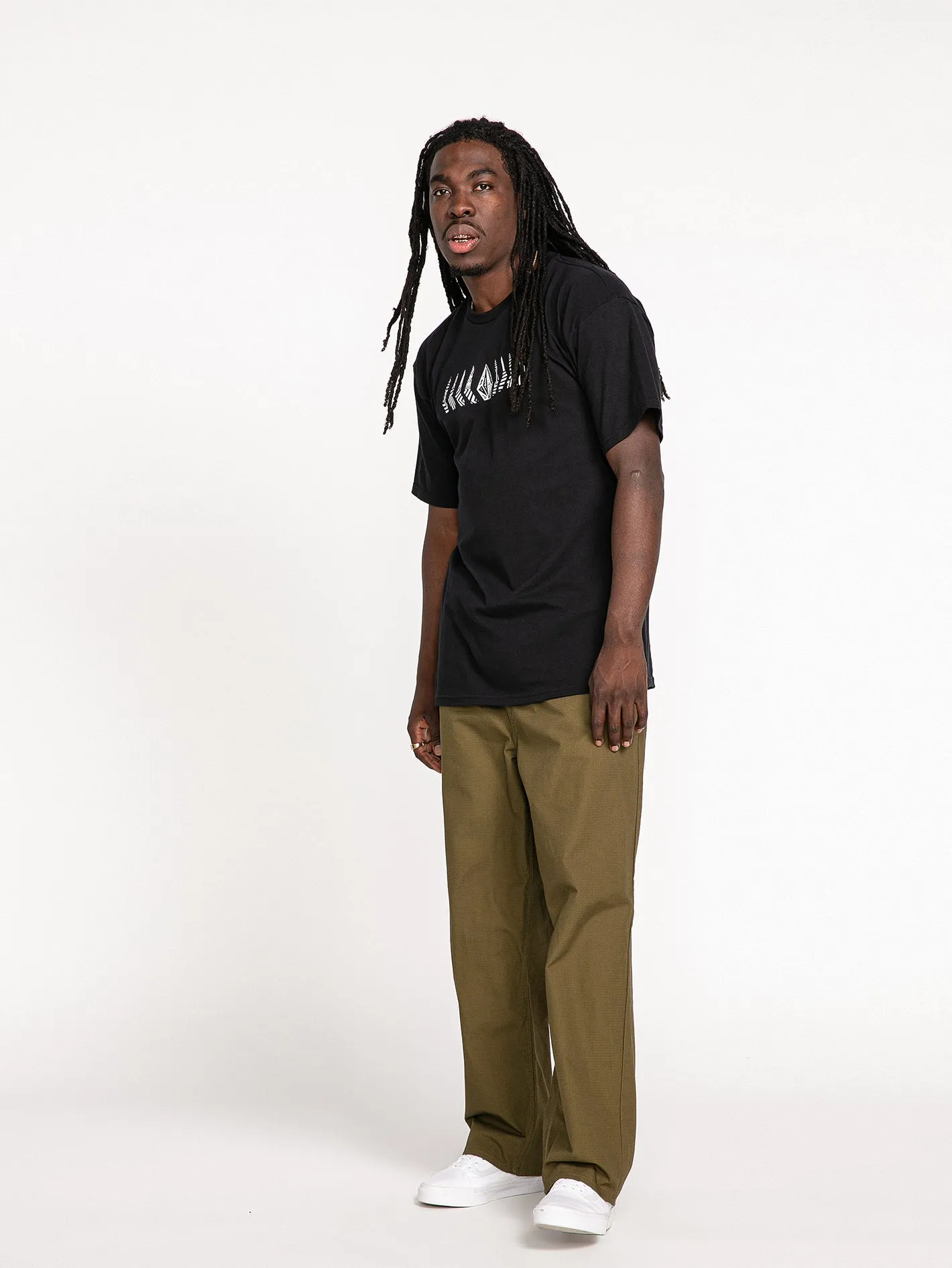 Outer Spaced Casual Pants - Service Green
