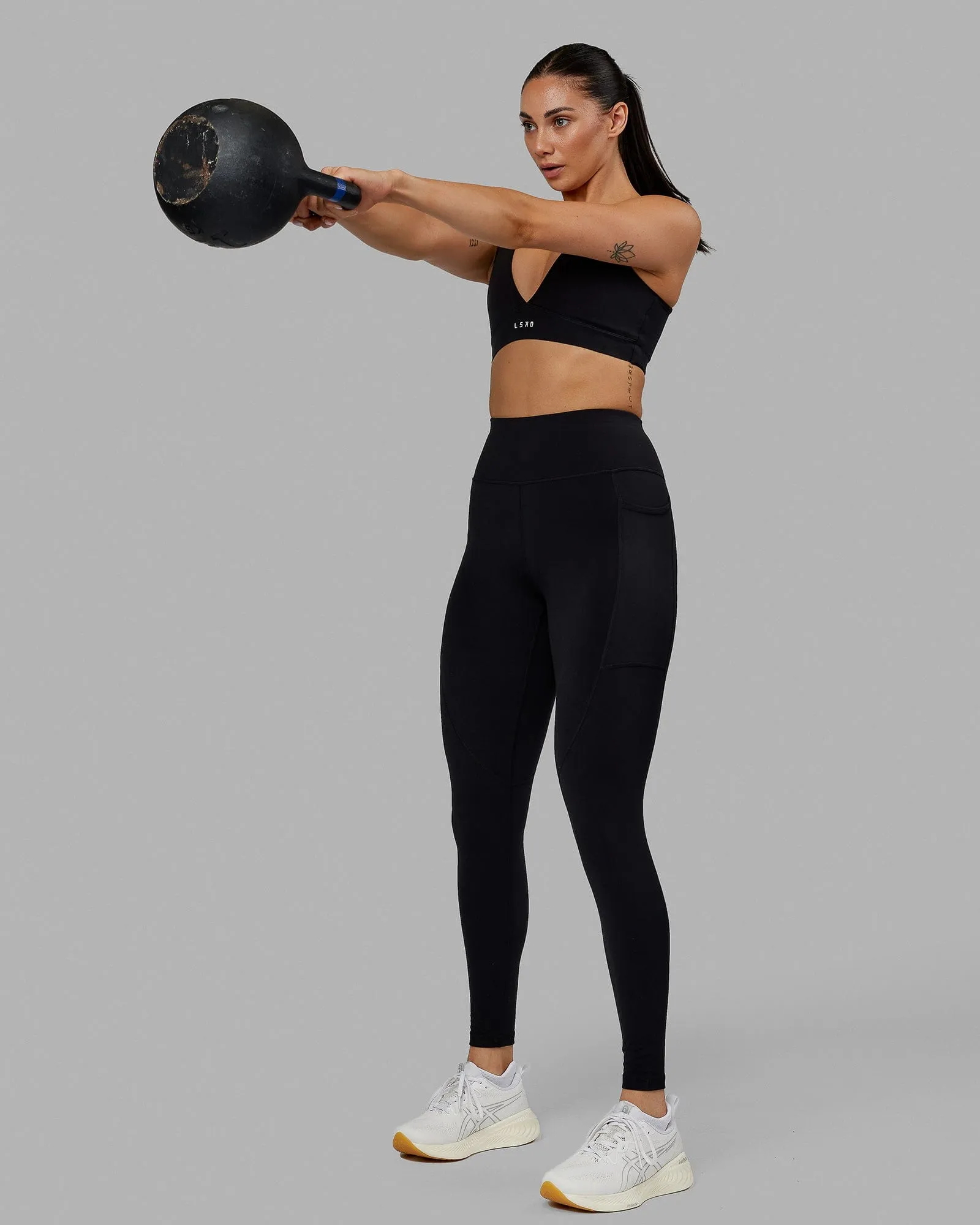 Rep No Logo Full Length Leggings - Black