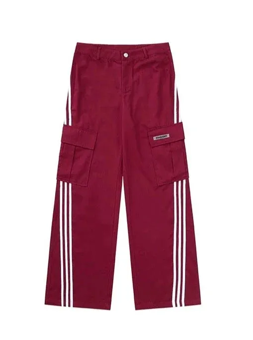 Straight Pants Casual Style Border