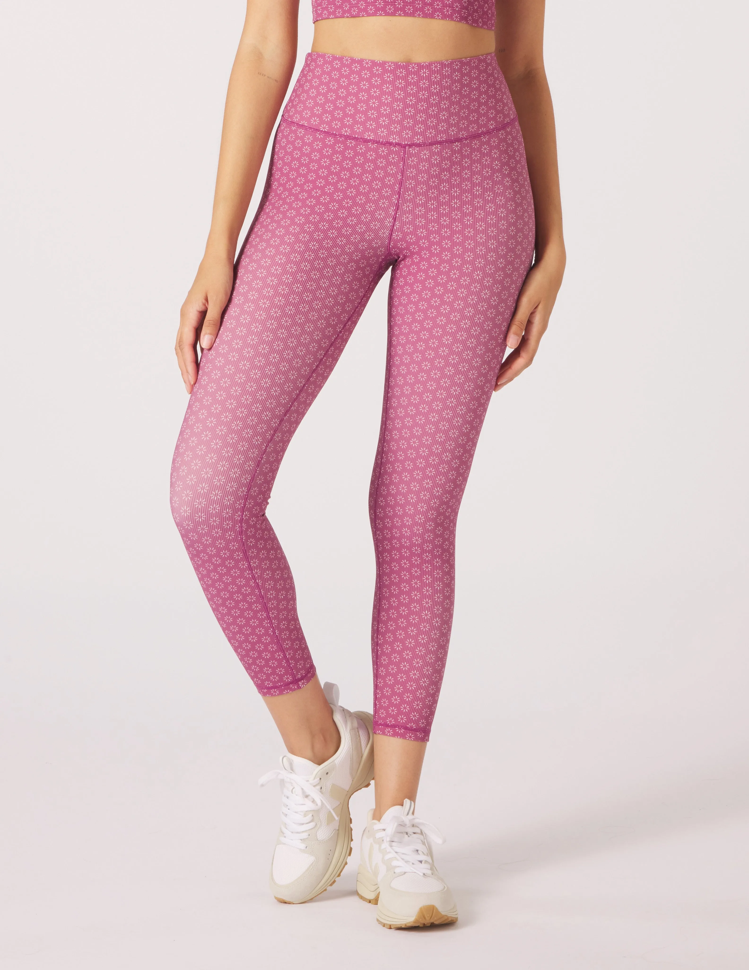 Sultry 7/8 Legging: Rouge/Peony Sunburst