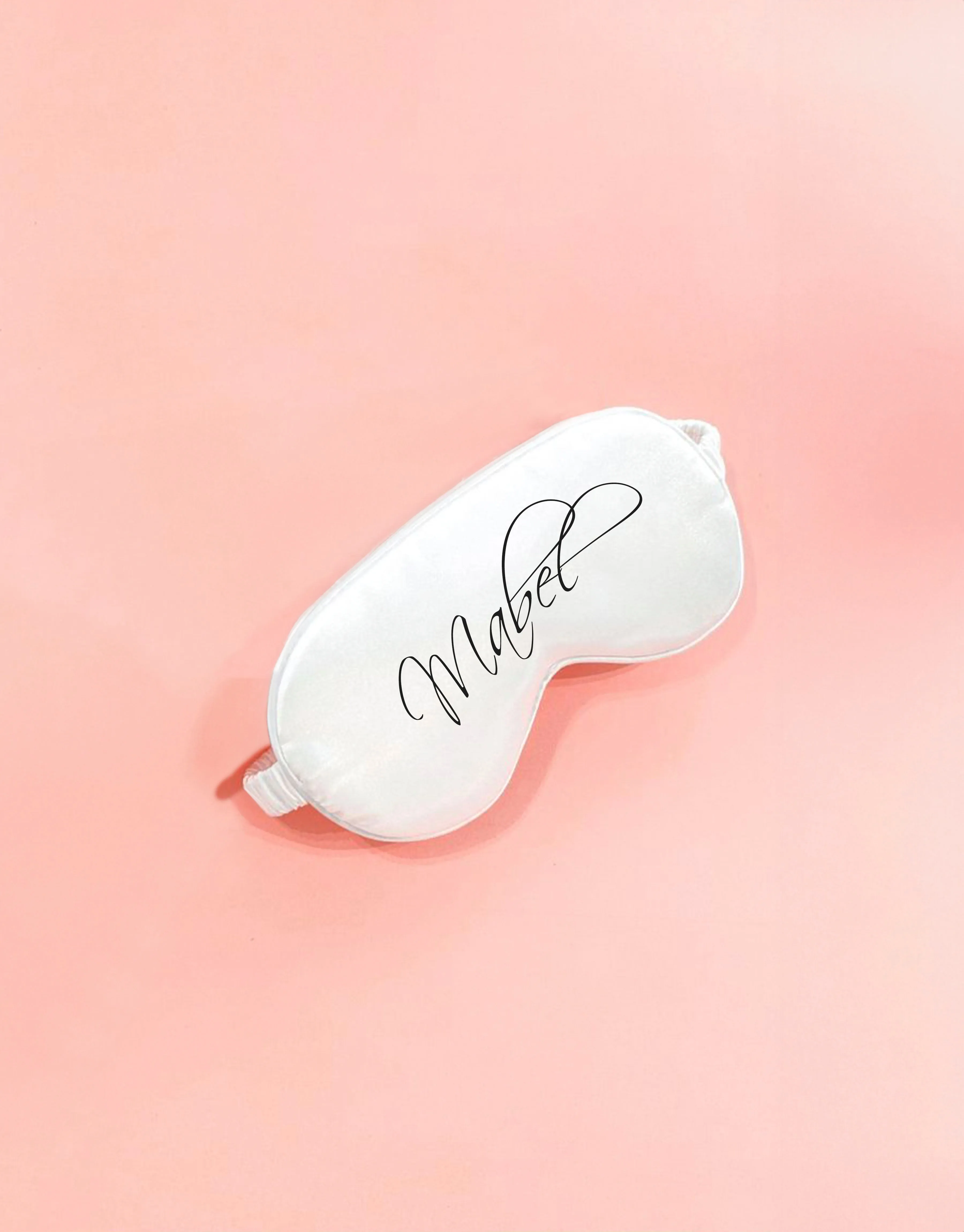 Ultra Soft Satin Sleep Eye Mask - White